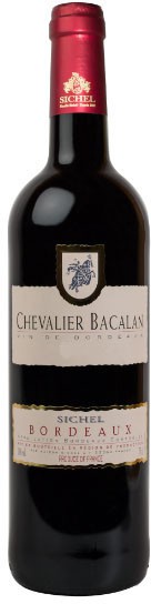 Вино Sichel, "Chevalier Bacalan" Rouge, Bordeaux AOC