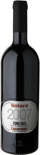 Вино "Solare" Vino da Tavola di Toscana Rosso IGT Sangiovese, 2007