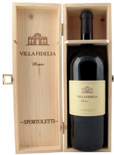 Вино Sportoletti, "Villa Fidelia" Rosso IGT, 2008, wooden box, 1.5 л