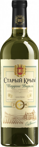 Вино "Старый Крым" Шардоне Видаль
