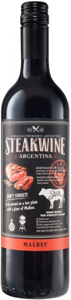 Вино "Steakwine" Malbec (Black Label), 2021