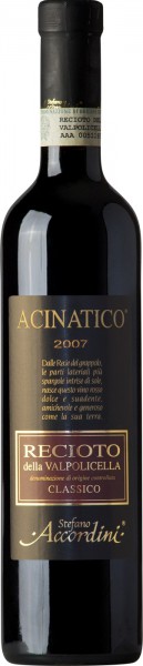Вино Stefano Accordini, Recioto Classico Acinatico DOC, 2007, 0.5 л