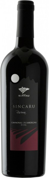 Вино Surrau, "Sincaru" Riserva, Cannonau di Sardegna DOC, 2011