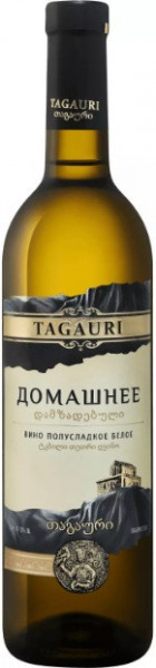 Вино "Тагаури" Домашнее Белое полусладкое