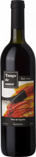 Вино "Танго де Амор" Красное Полусладкое