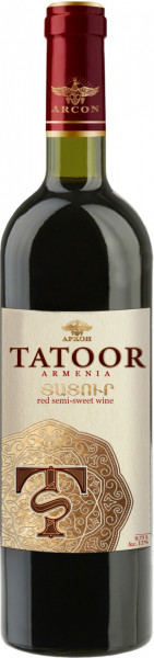 Вино "Tatoor" Red Semi-Sweet