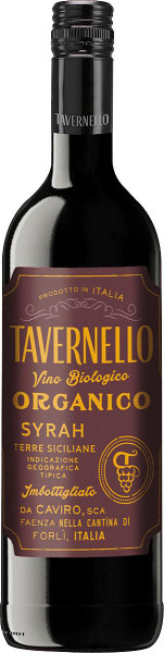 Вино "Tavernello" Organico Syrah, Terre Siciliane IGT, 2018