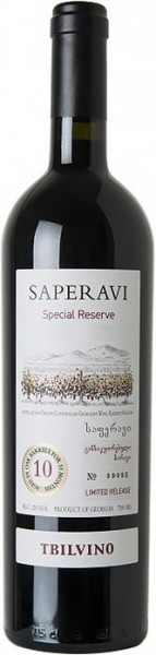 Вино Tbilvino, "Special Reserve" Saperavi, 2013