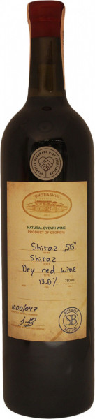 Вино Tchotiashvili, Shiraz "Specially Bottled"