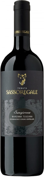 Вино Tenuta Sassoregale, Sangiovese, Maremma Toscana DOC, 2015