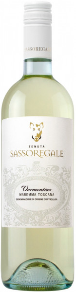Вино Tenuta Sassoregale, Vermentino, Maremma Toscana DOC, 2017
