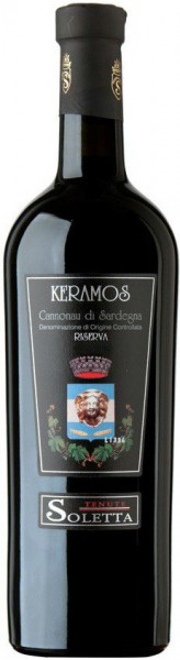 Вино Tenute Soletta, "Keramos" Riserva, Cannonau di Sardegna DOC, 2006, 1.5 л