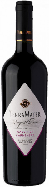 Вино TerraMater, "Vineyard" Cabernet Carmenere, 2016, 0.375 л