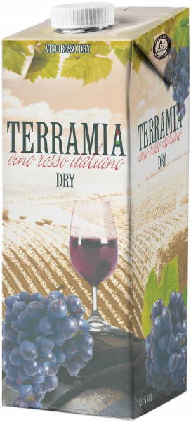 Вино "Terramia" Rosso Dry, Tetra Pak, 1 л