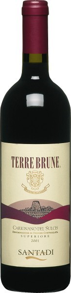 Вино Terre Brune Carignano del Sulcis DOC Superior, 2005