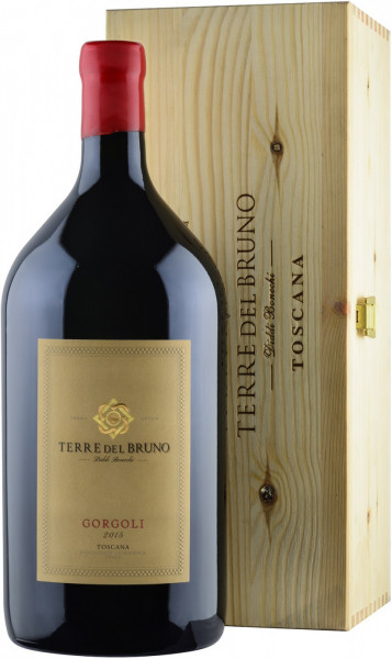 Вино Terre del Bruno, "Gorgoli", Toscana IGT, 2015, wooden box, 3 л