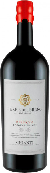 Вино Terre del Bruno, Riserva "Poggio ai Falchi", Chianti DOCG, 2017, 1.5 л