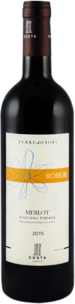 Вино Terre di Fiori, "Robur" Merlot, Maremma Toscana DOC, 2015