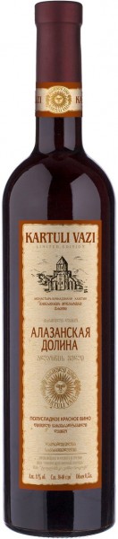 Вино Tiflis Wine Cellar, "Kartuli Vazi" Alazani Valley, Red Semi-Sweet
