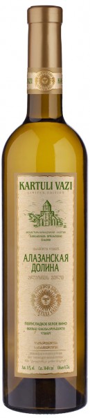 Вино Tiflis Wine Cellar, "Kartuli Vazi" Alazani Valley, White Semi-Sweet