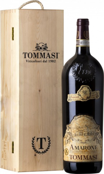 Вино Tommasi, Amarone della Valpolicella Classico DOC, 2011, wooden box, 1.5 л