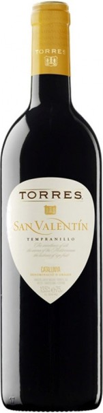 Вино Torres, "San Valentin" Tempranillo, Catalunya DO, 2014
