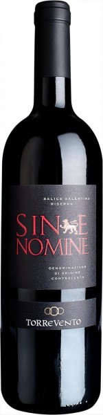 Вино Torrevento, Sine Nomine Riserva, Salice Salntino DOC, 2008