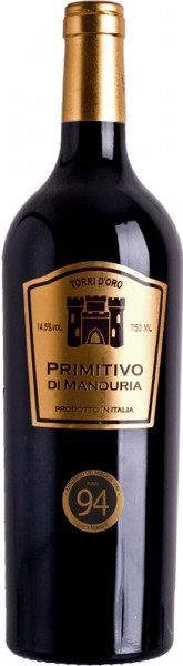 Вино "Torri d'Oro" Primitivo di Manduria DOC, 2018