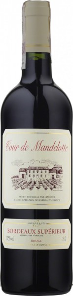 Вино "Tour de Mandelotte" Bordeaux Superieur AOC, 2020