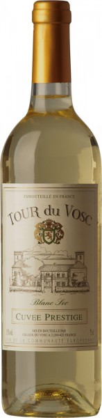 Вино "Tour du Vosc" Cuvee Prestige, Blanc Sec
