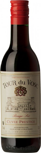 Вино Tour du Vosc Cuvee Prestige Rouge Sec, 0.187 л