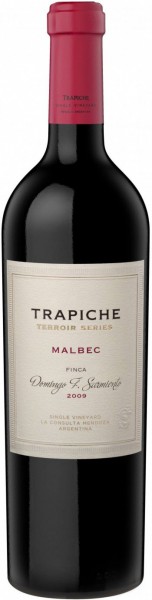 Вино Trapiche, "Terroir Series" Malbec, Finca Domingo F. Sarmiento, 2009