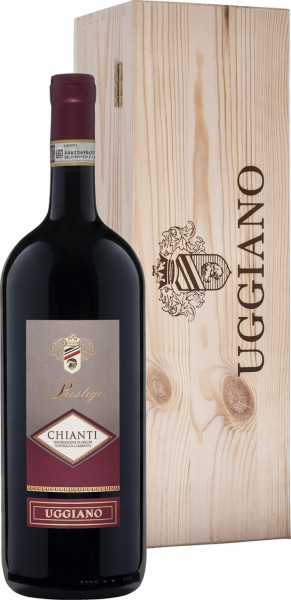 Вино Uggiano, "Prestige" Chianti DOCG, wooden box, 1.5 л