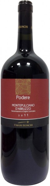 Вино Umani Ronchi, "Podere" Montepulciano d'Abruzzo, 2011, 1.5 л