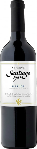 Вино Undurraga, "Santiago 1541" Merlot Reserva, 2017
