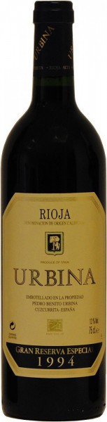 Вино Urbina, Gran Reserva, Rioja DOC, 1994