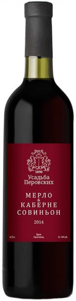 Вино "Usadba Perovskih" Merlot & Cabernet Sauvignon, 2014