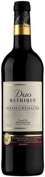 Вино Val d'Orbieu-Uccoar, "Duo Mythique" Syrah-Grenache, Pays d'Oc IGP, 2012