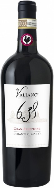 Вино Valiano, "6.38" Gran Selezione, Chianti Classico DOCG, 1.5 л