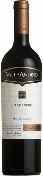 Вино Valle Andino, Carmenere "Gran Reserva"