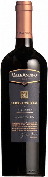 Вино Valle Andino, Carmenere "Reserva Especial"