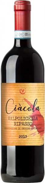 Вино Valore, "Ciacola" Valpolicella Ripasso DOC, 2015
