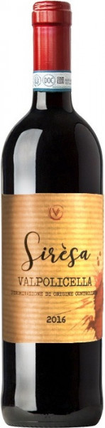 Вино Valore, "Siresa" Valpolicella DOC, 2016