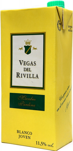 Вино "Vegas del Rivilla" Blanco, Tetra Pak, 0.2 л