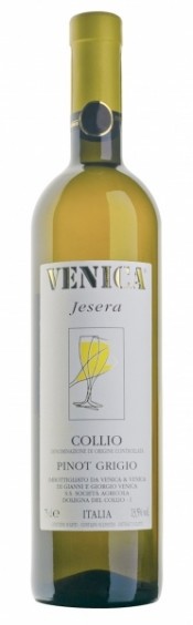 Вино Venica & Venica Pinot Grigio Collio DOC Jesera 2009, 0.375 л