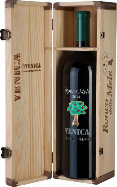 Вино Venica & Venica, Sauvignon Collio DOC "Ronco delle Mele", 2015, wooden box, 3 л