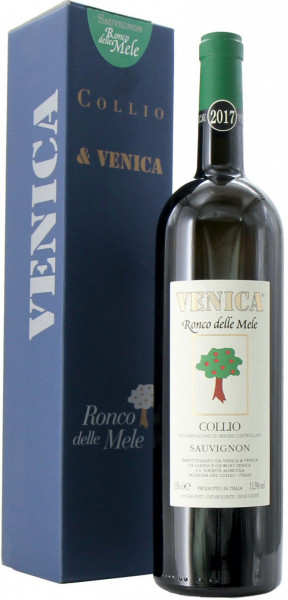 Вино Venica & Venica, Sauvignon Collio DOC "Ronco delle Mele", 2017, gift box, 1.5 л