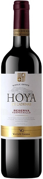 Вино Vicente Gandia, "Hoya de Cadenas" Reserva Tempranillo, Utiel-Requena DO, 2015