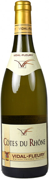 Вино Vidal-Fleury, Cotes du Rhone Blanc