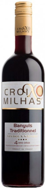 Вино Vignerons Catalans, "Croix Milhas"  Banyuls Traditionnel AOP
